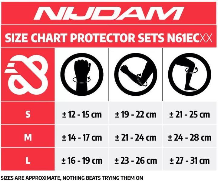 Image du produit Nijdam Kit de protection pour enfants Concrete Rose N61EC02 S Pink/Grey (S, Short de protection, Modèle unique)