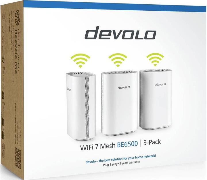 Actual product image Devolo Devo WiFi 7 Mesh BE6500 3-Pack