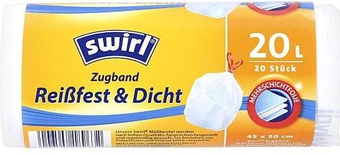 Produktbild Swirl Zugband-Müllbeutel (20 x, 20 l)
