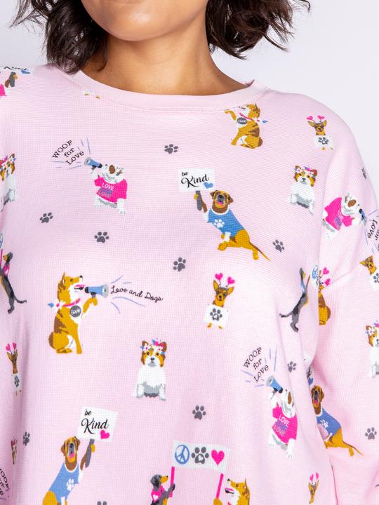 Actual product image Pj Salvage Woof of Love" pyjama top (40, L)