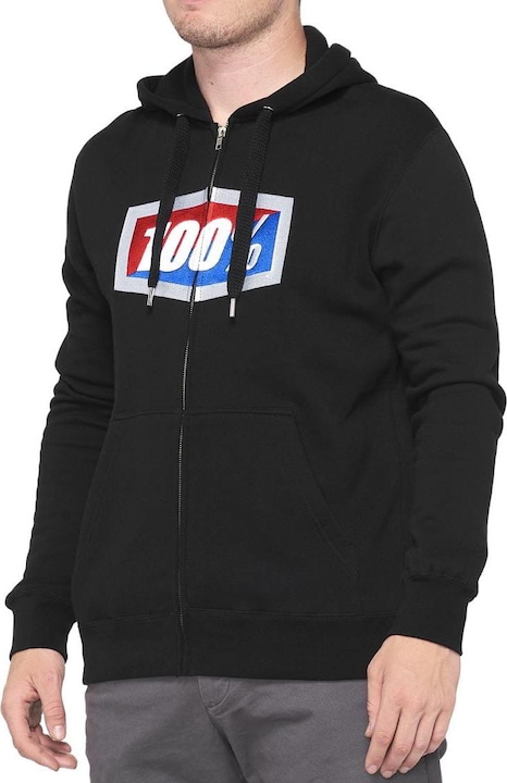 Actual product image 100% Hoody Official Zip (XL)