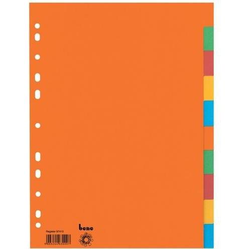 Thumbnail - Bene, Ordner Zubehör, Register blanko DIN A4 Recyclingkarton