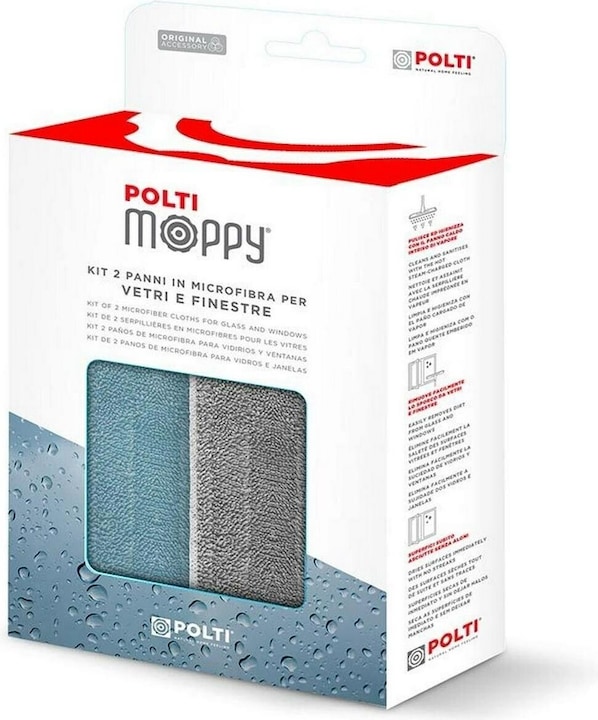 Produktbild Polti PAEU0356 Waschzubehör Mop Blau, Grau (2 Stk.)