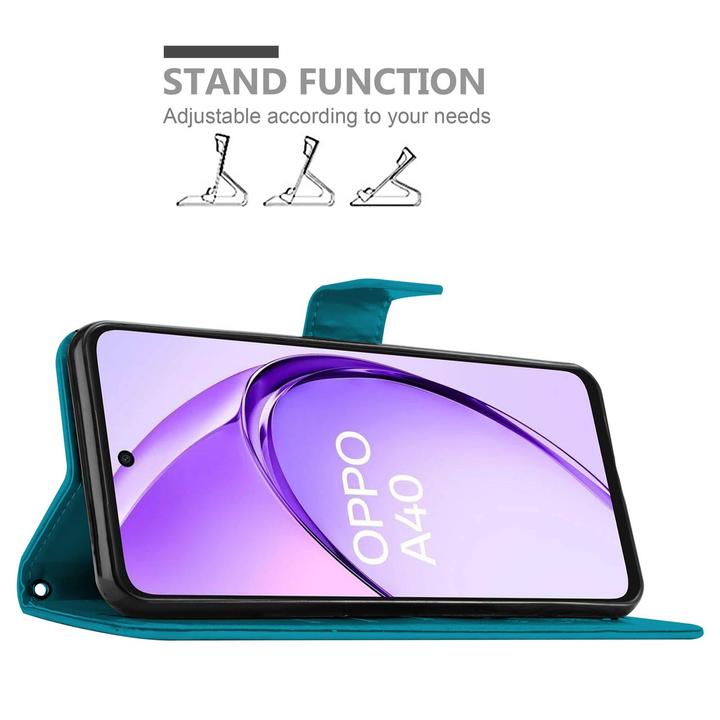 Produktbild Cadorabo Hülle für Oppo A40 mit Blumen Muster (Oppo A40)