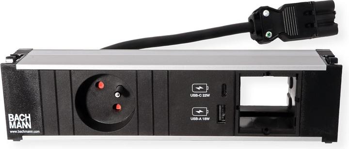 Produktbild Bachmann CONI 1xUTE 1xUSB A&C 22W 1xCM 0.2m GST18 (1 x, CEE 7/5, CEE 7/3, 0.20 m)