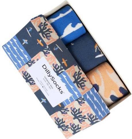 Actual product image DillySocks Vitamin Sea (pack of 3, 41 - 46)