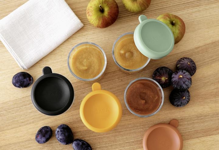 Actual product image Beaba Glass portions 6 pcs. 250ml (Sun mix)