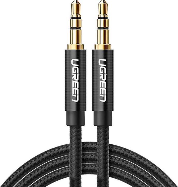 Image du produit Ugreen mini jack 3,5mm AUX Cable 1m (black) (1 m, Câble AUX)