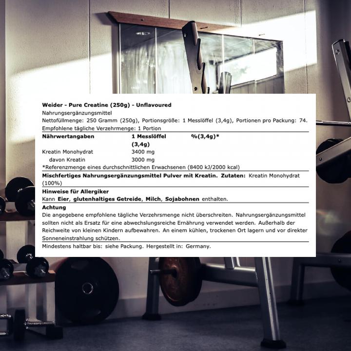 Image du produit Weider Pure Creatine (1 pièce(s), Poudre, 322 g)