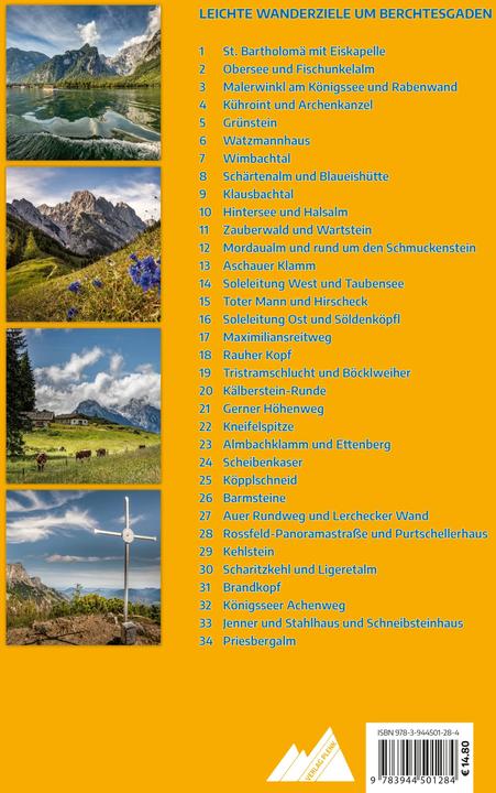 Produktbild Leichte Wanderziele um Berchtesgaden (Deutsch, Elke Kropp, 2021)