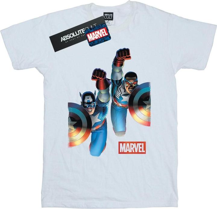 Immagine prodotto Falcon And Captain America Side By Side Maglietta Uomo (3XL)