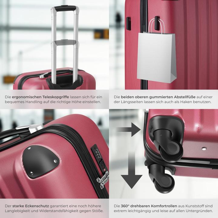 Produktbild tectake Hartschalenkofferset (95 l)