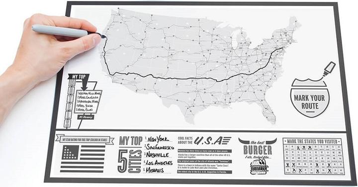 Luckies Scratch Map USA