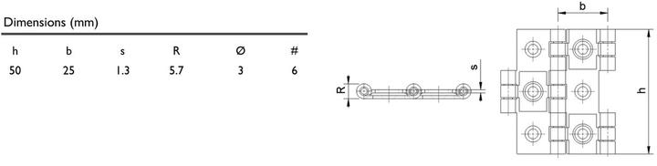 Produktbild Charmag Paravent-Scharniere