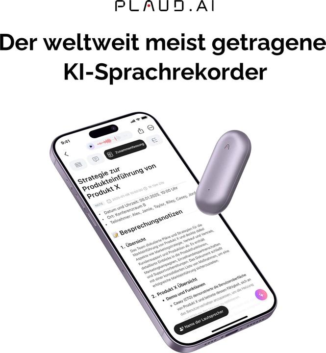 Actual product image Plaud NotePin (64 GB)