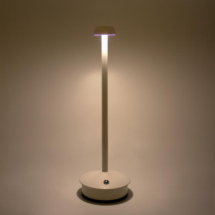 Immagine prodotto Idena Lampada da tavolo LED a batteria ricaricabile bianca 29cm dimmerabile per interni