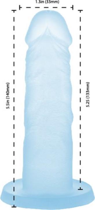 Actual product image Naked Addiction Cocktails Silicone Dildo Blue Lagoon