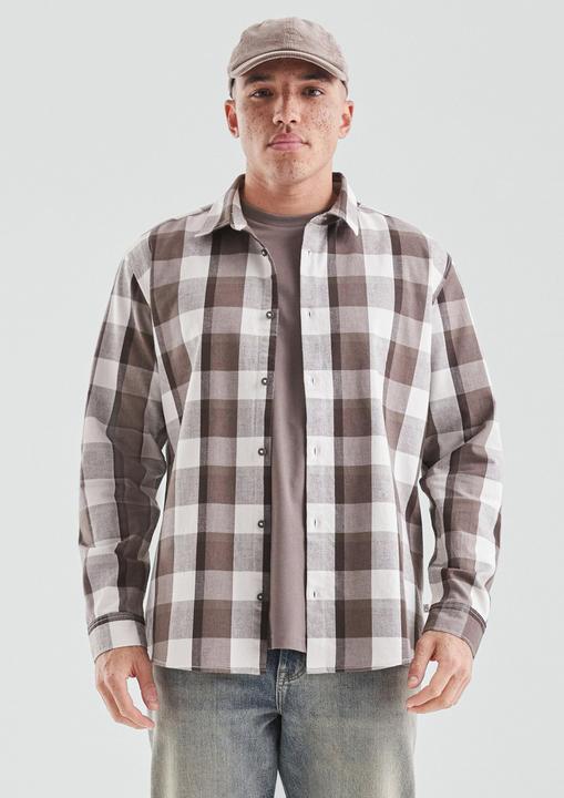 Immagine prodotto s.Oliver Hemd Regular Fit: Kariertes Flanellhemd (L)