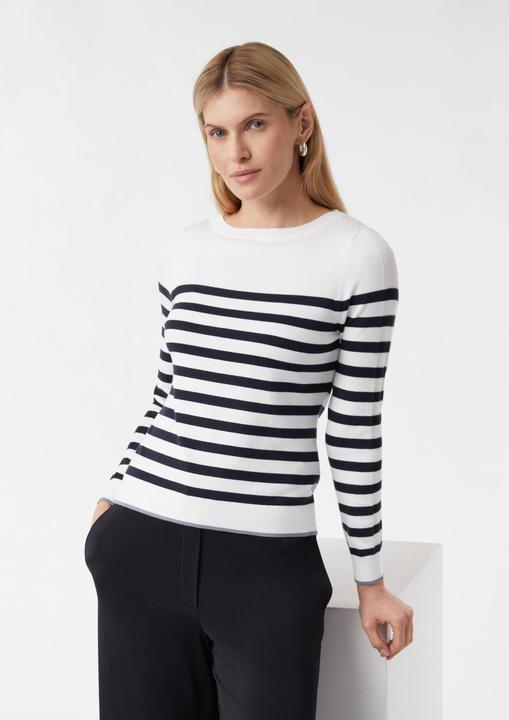 Actual product image Comma Strickpullover Feinstrickpullover mit Ringelmuster (44)