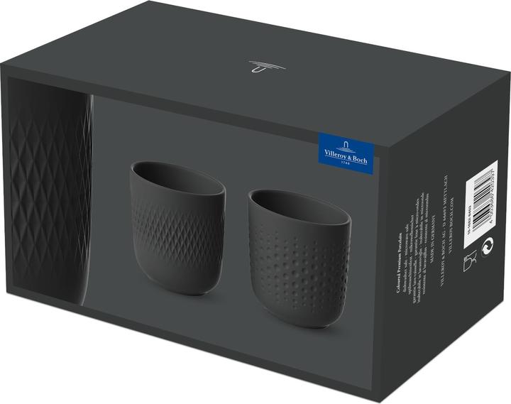 Immagine prodotto Villeroy & Boch Set di tazze 2 pezzi Manufacture Collier noir (290 ml, 2 x)