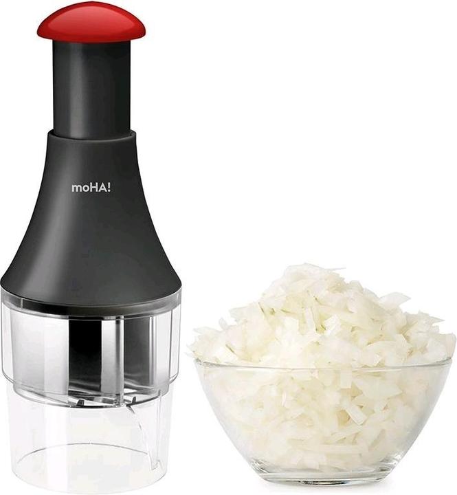 Actual product image Moha JUNIOR Hachoir pour oignons et légumes noir Ø 7cm