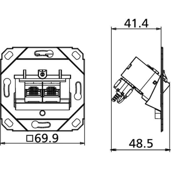 Thumbnail - Metz Connect, Steckdose, 130B12D21200-E Steckdose Silber