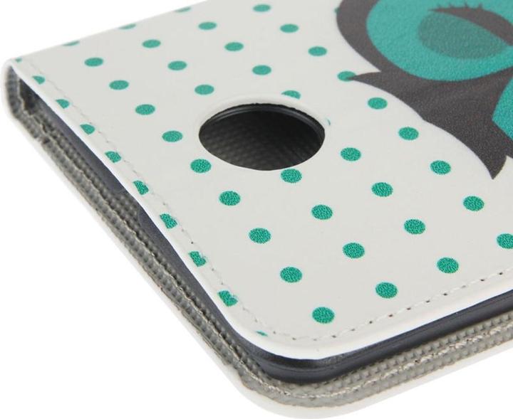 Produktbild König Design Schutzhülle Handytasche (Flip Quer) für Handy Motorola Google Nexus 6 XT1100 Dicke Eule auf Ast (Google Nexus 6)