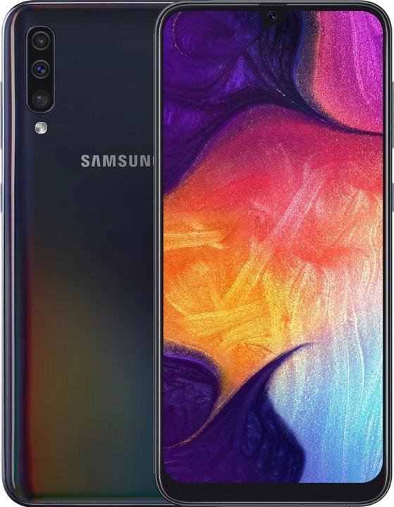 Produktbild Samsung Galaxy A50 EU (128 GB, Black, 6.40", Dual SIM + SD, 4G)