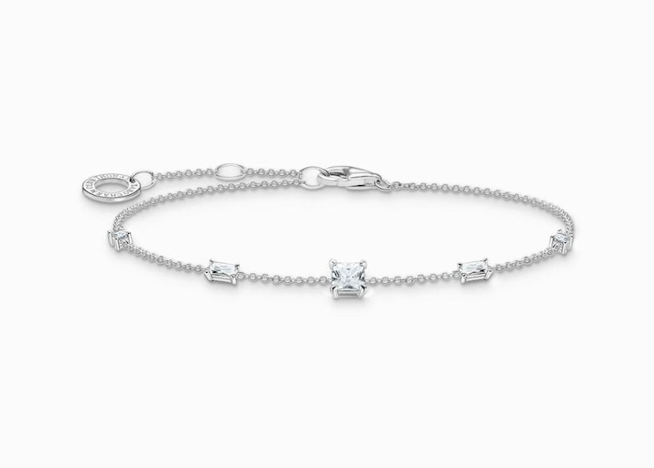 Produktbild Thomas Sabo Armband mit Weissen Steinen Silber (19 cm, 925 Sterlingsilber)
