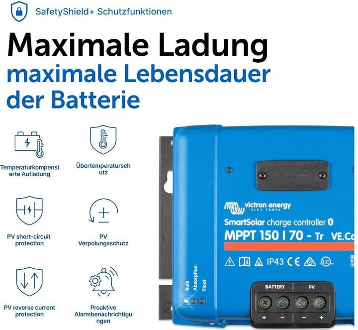 Image du produit Victron Energy SmartSolar MPPT 150/70-Tr VE.Can