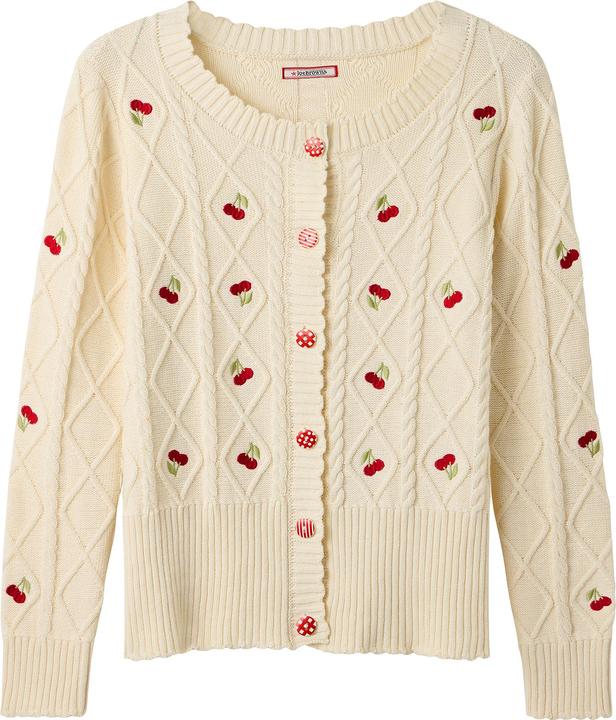 Joe Browns Cherry Cable Knit Cardigan (38)