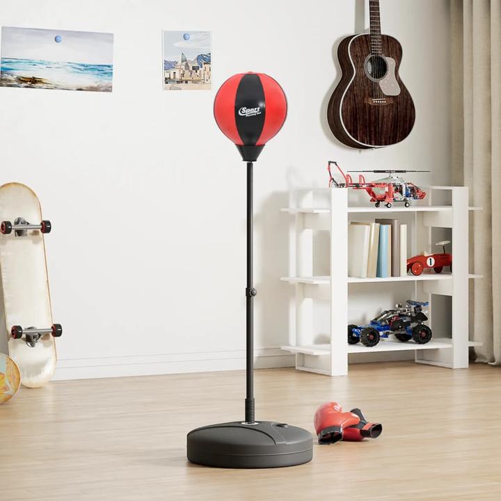 Produktbild VidaXL Punchingball mit Ständer Handschuhen Pumpe Boxball Boxsack Standboxsack