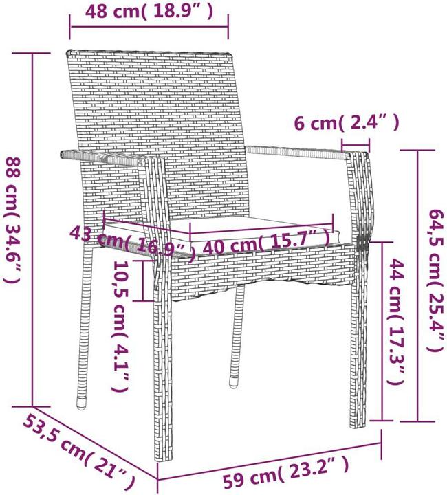 Produktbild vidaXL Gartenstuhl