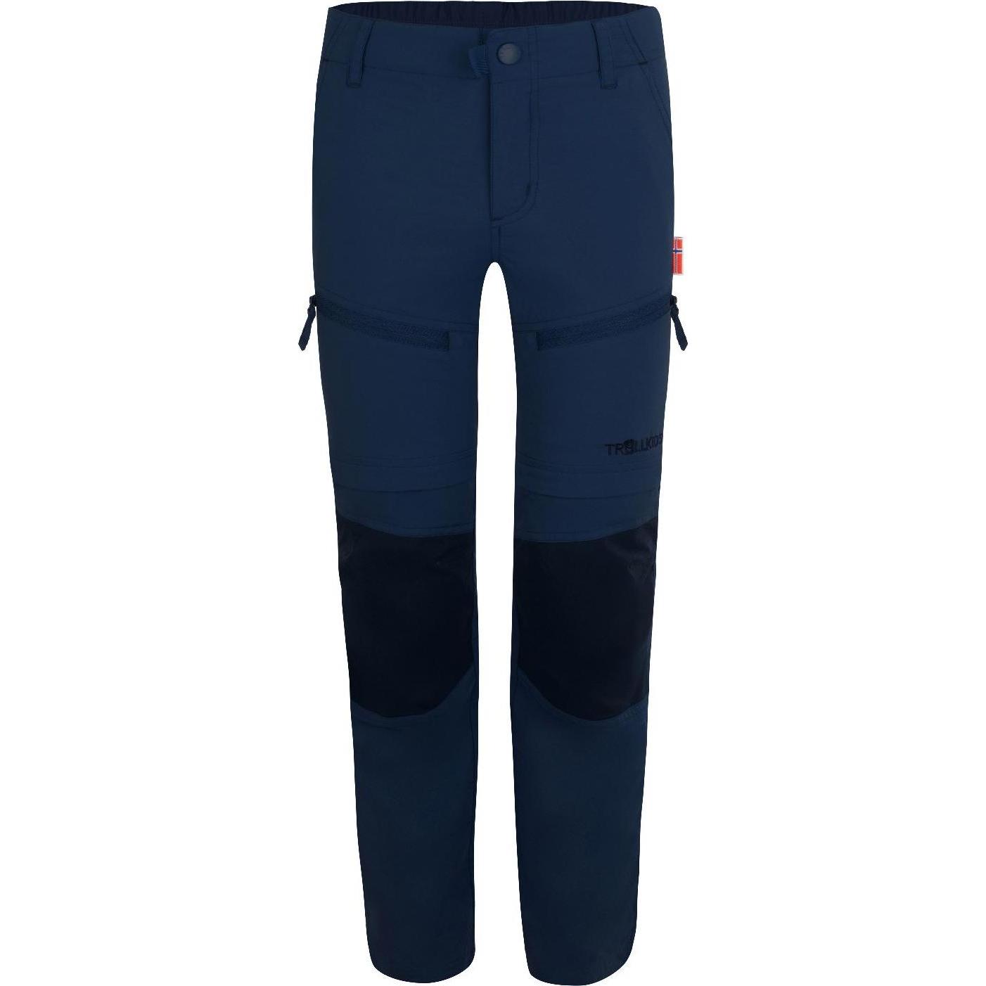 Trollkids, Unisex, Outdoorhose, Kid's Nordfjord Zip-Off Pants (134), Blau, 134