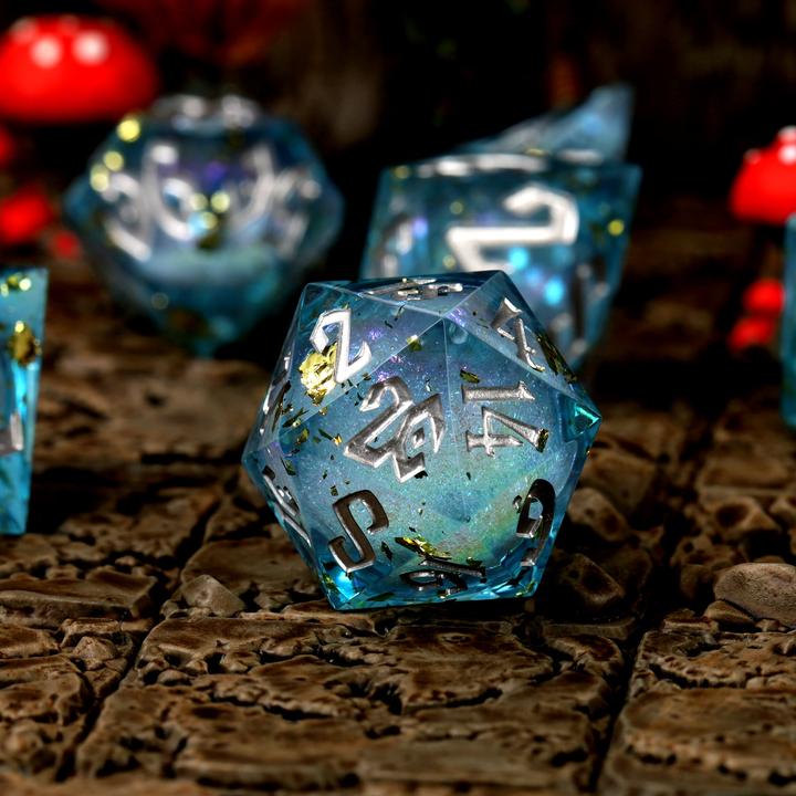 Produktbild Glass Staff Flux Fortune Liquid Core RPG Dice Set