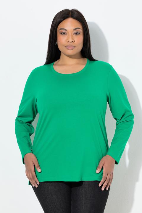 Produktbild Ulla Popken Shirt, Relaxed, Rundhalsausschnitt, Langarm (62)