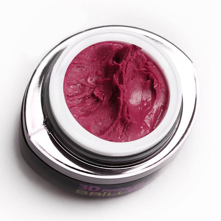 Immagine prodotto BrillBird Gel modellante 3D Borgogna 3ml (Borgogna, Smalto per unghie effetto gel)