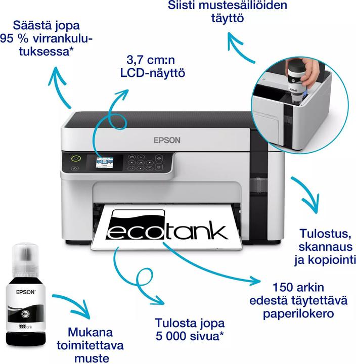 Produktbild Epson EcoTank ET-M2120 (Tintentank, Schwarz-Weiss)