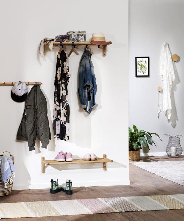 Image du produit Rowico Lot de 4 cintres design Milford 45 x 18 cm - Chêne Naturel (4 x)