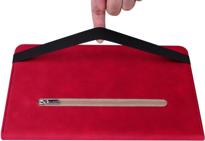 Produktbild Cover-Discount Galaxy Tab S9+ - Schutzhüllle mit Zipper Tasche rot (Galaxy Tab S9+, Galaxy Tab S10+, Galaxy Tab S9 FE)