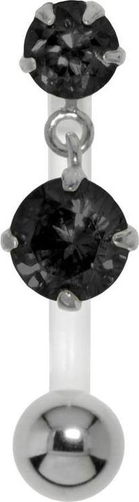 Schwarz, Silber, Transparent