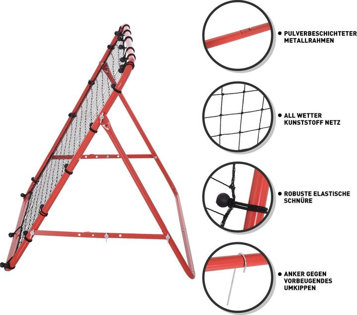 Actual product image Homcom Football Rebounder with adjustable angles