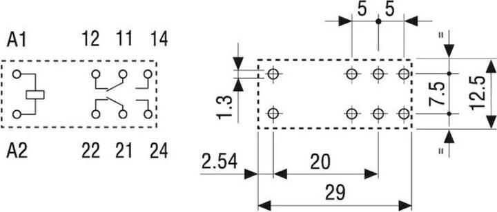 Productafbeelding Finder Drukrelais 48VDC 8A Serie 41