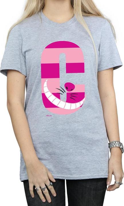 Actual product image Disney Womens/Ladies Alphabet A Is For Alice Cotton Boyfriend T-Shirt (3XL)