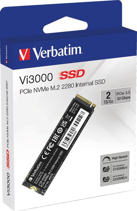 Produktbild Verbatim Vi3000 (2000 GB, M.2 2280)