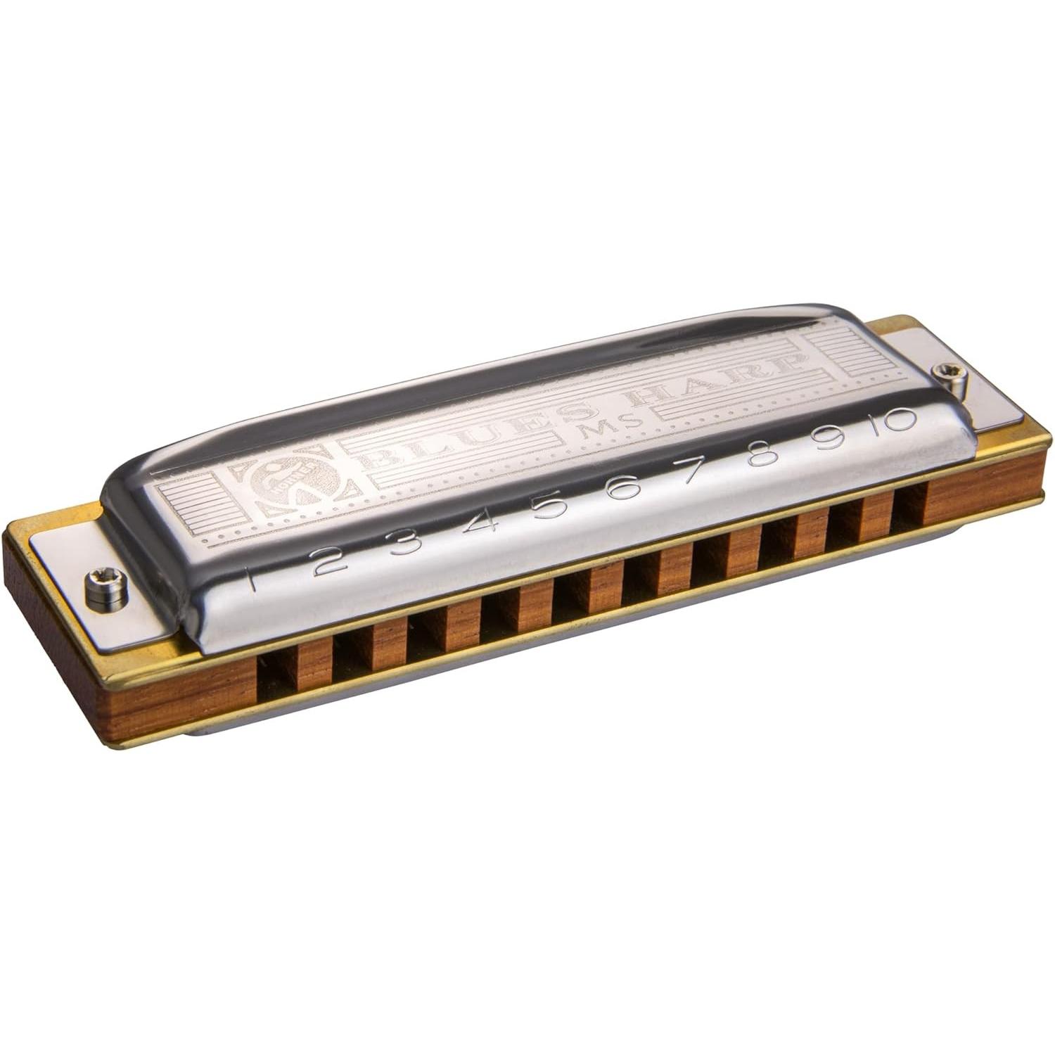 Hohner Blues Harp MS CDEGA Pack of 5 (Armonica, Diatonica, C maggiore), Strumento a fiato