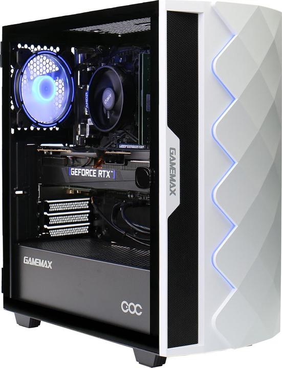 Produktbild GameMax Diamond WT SET2703 + MSI MAG 32C6 Gaming Monitor, Curved 80cm (32") + Maus & Tastatur (1000 GB, 16 GB)