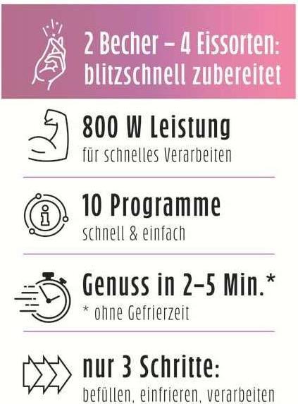 Produktbild Gourmetmaxx Eismaschine 1 l, Schwarz