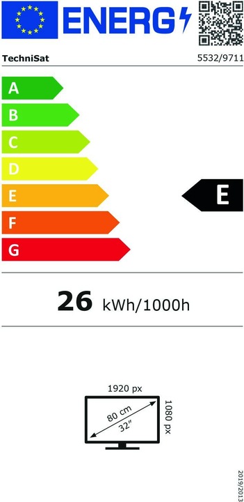 Energie-Label TechniSat TECHNILINE32ISI2 (32", LCD, Full HD, 2023)