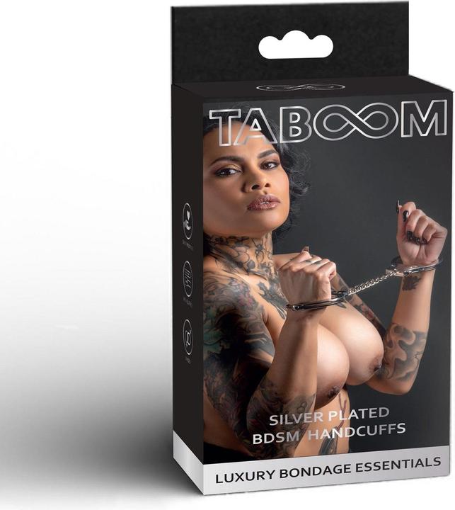 Image du produit Taboom Poignets BDSM plaqués argent